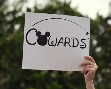 Numerous Protest In Front Of Disney Headquarters Over ‘Un-American’ Kimmel Suspension